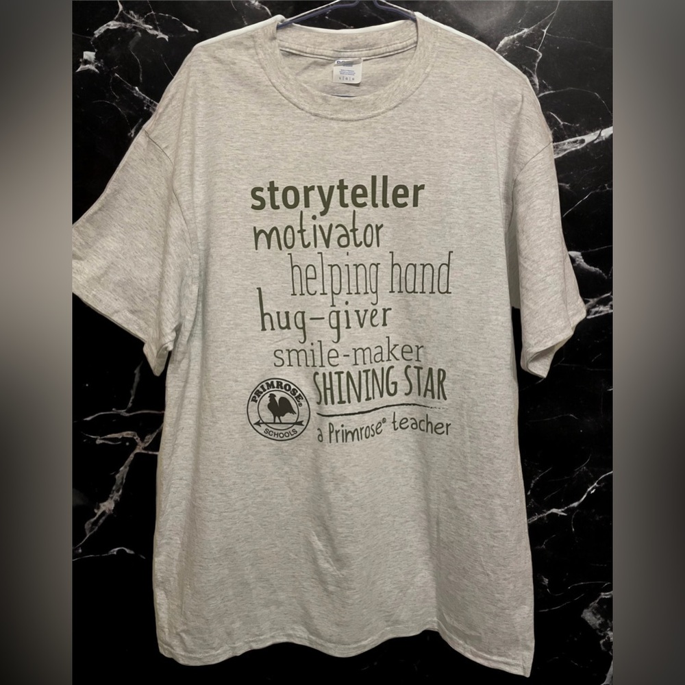 Grey Primrose Teachers Shirt